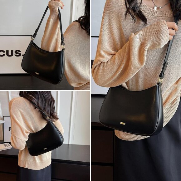 Small PU Leather Shoulder Bag Crossbody Y2K Vintage Party Handbag - Picture 2 of 10